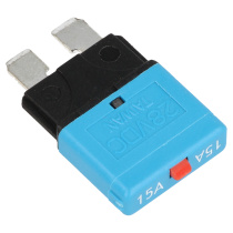 Säkring Återställningsbar - 15A - Blå QSP Products